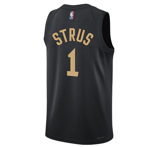 Max Strus #1 Cleveland Cavaliers Black Statement Jersey