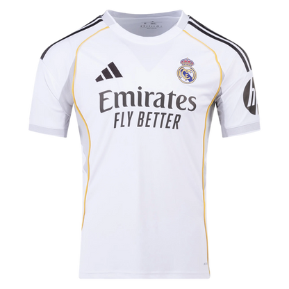 David Alaba #4 Real Madrid Home 25/26 White Fan Jersey