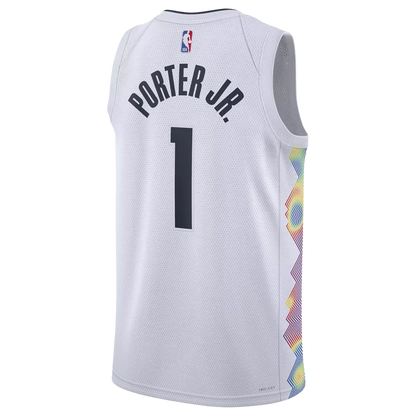Michael Porter Jr. #1 Denver Nuggets White City Edition Jersey