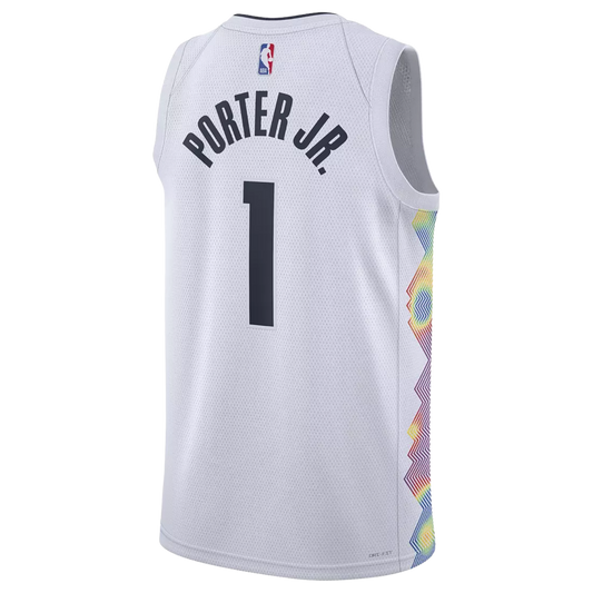 Michael Porter Jr. #1 Denver Nuggets White City Edition Jersey