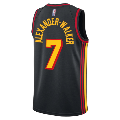 Nickeil Alexander-Walker #7 Atlanta Hawks Black Statement Jersey