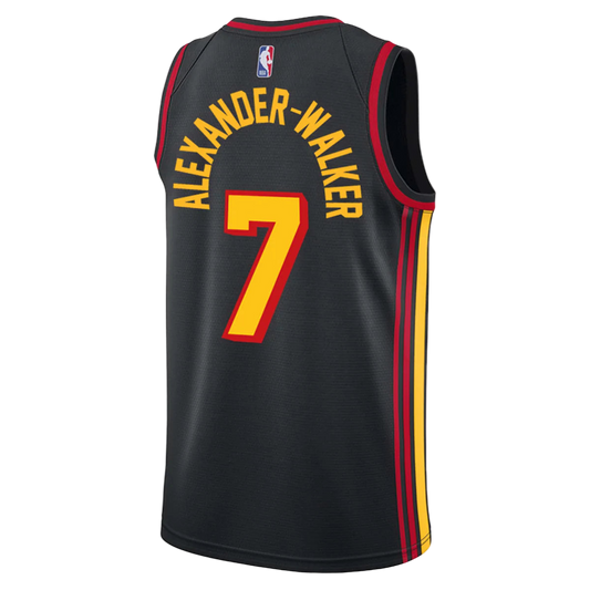 Nickeil Alexander-Walker #7 Atlanta Hawks Black Statement Jersey