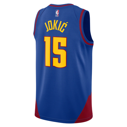 Nikola Jokić #15 Denver Nuggets Blue Statement Jersey