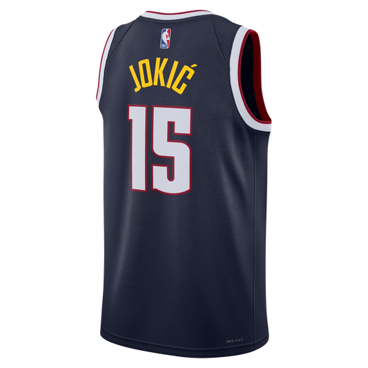 Nikola Jokić #15 Denver Nuggets Navy Icon Jersey