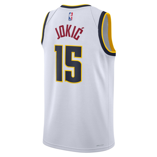 Nikola Jokić #15 Denver Nuggets White Association Jersey