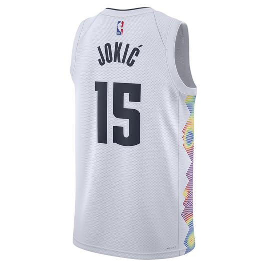 Nikola Jokić #15 Denver Nuggets White City Edition Jersey