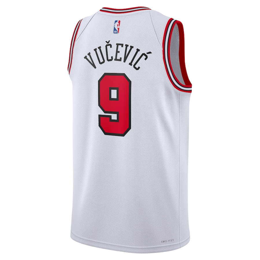 Nikola Vučević #9 Chicago Bulls White Association Jersey