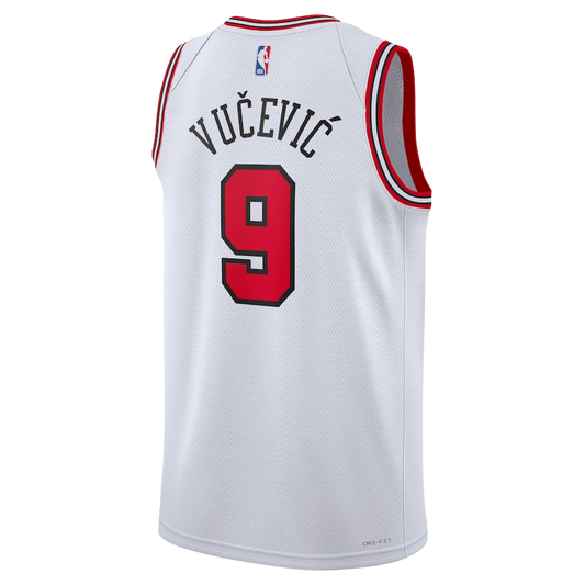 Nikola Vučević #9 Chicago Bulls White Association Jersey