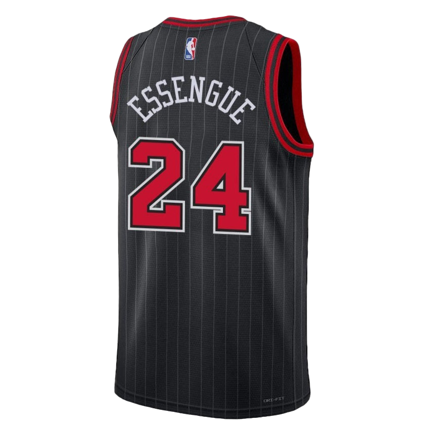 Noa Essengue #24 Chicago Bulls Black Statement Jersey
