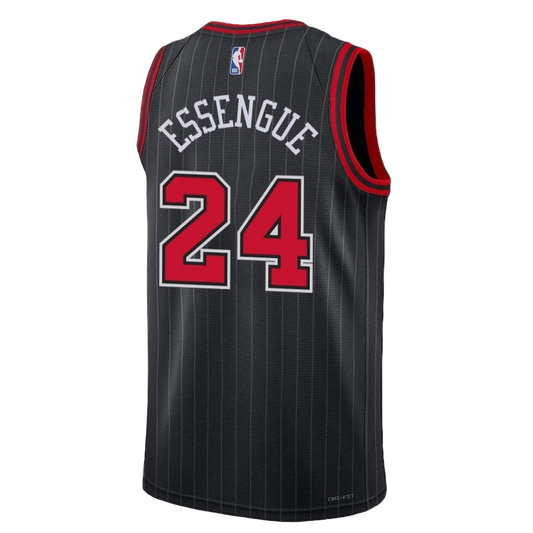 Noa Essengue #24 Chicago Bulls Black Statement Jersey