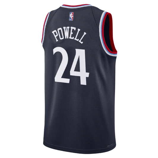 Norman Powell #24 LA Clippers Navy Icon Jersey