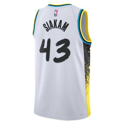 Pascal Siakam #43 Indiana Pacers White City Edition Jersey