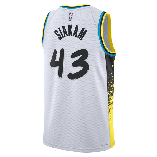 Pascal Siakam #43 Indiana Pacers White City Edition Jersey