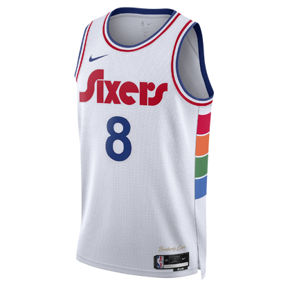 Paul George #8 Philadelphia 76ers White City Edition Jersey