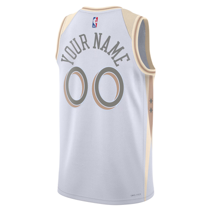 Personalized Chicago Bulls White City Edition Jersey