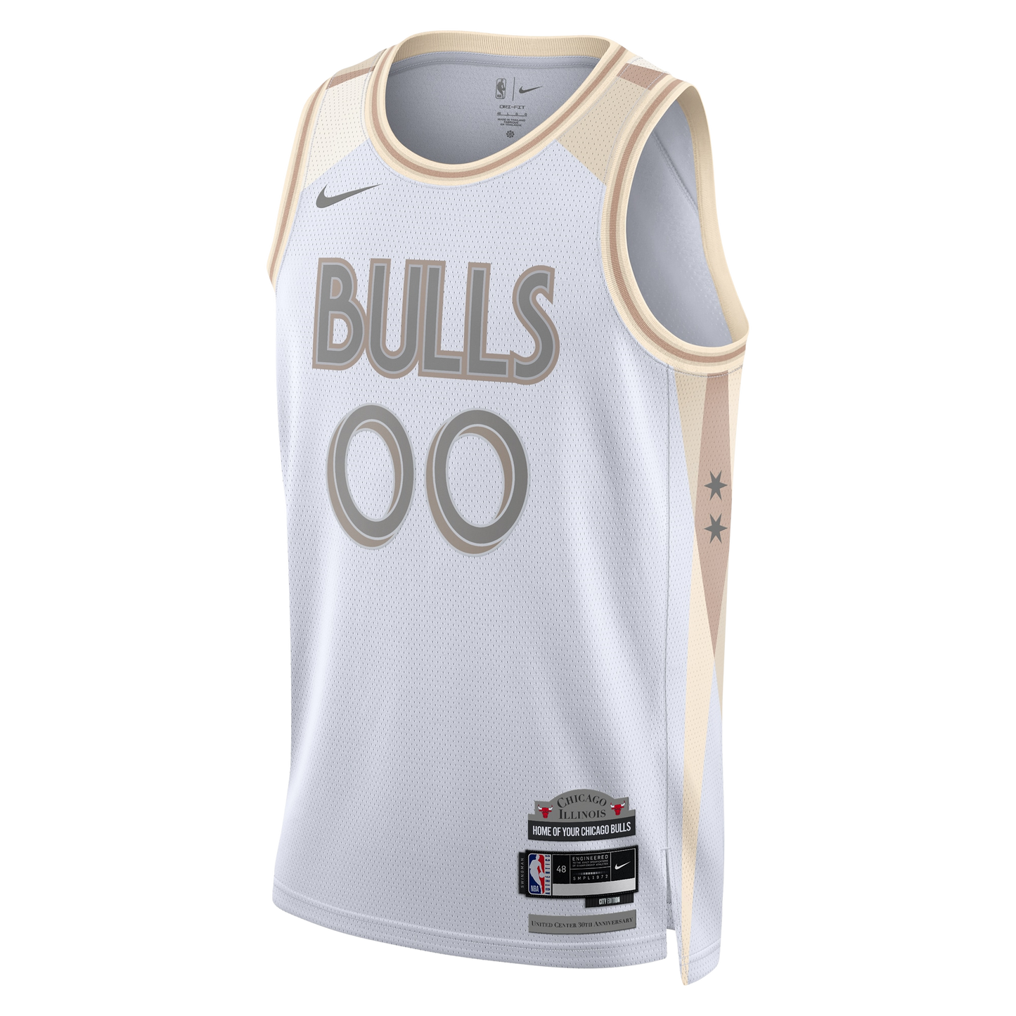 Personalized Chicago Bulls White City Edition Jersey