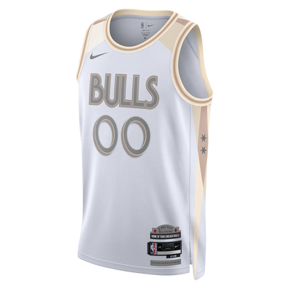 Personalized Chicago Bulls White City Edition Jersey