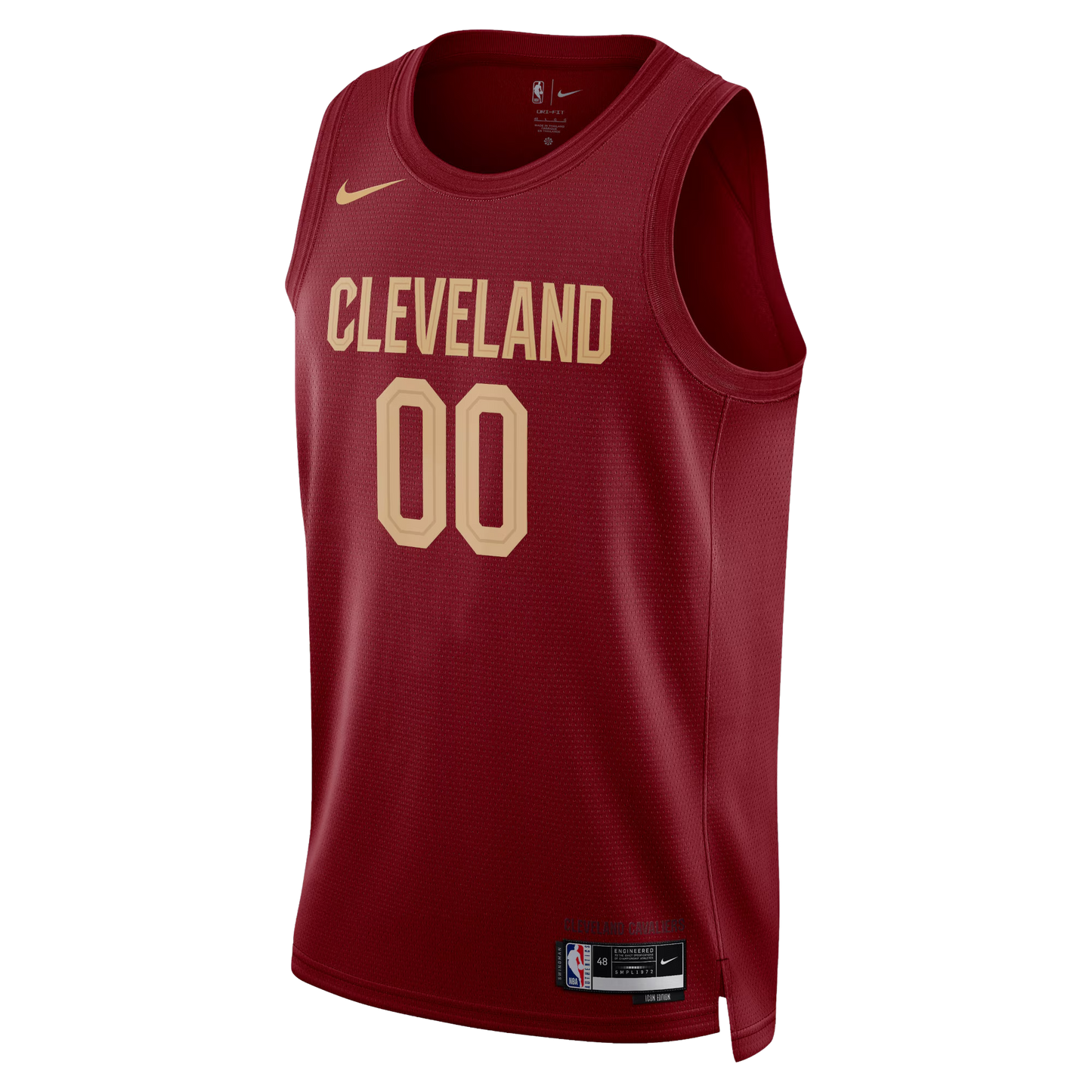 Personalized Cleveland Cavaliers Burgundy Icon Jersey