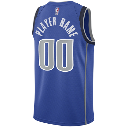Custom Dallas Mavericks Blue Icon Personalized Jersey