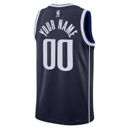 Custom Dallas Mavericks Navy Statement Personalized Jersey