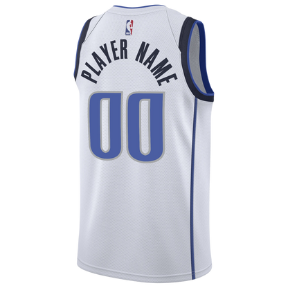 Custom Dallas Mavericks White Association Personalized Jersey