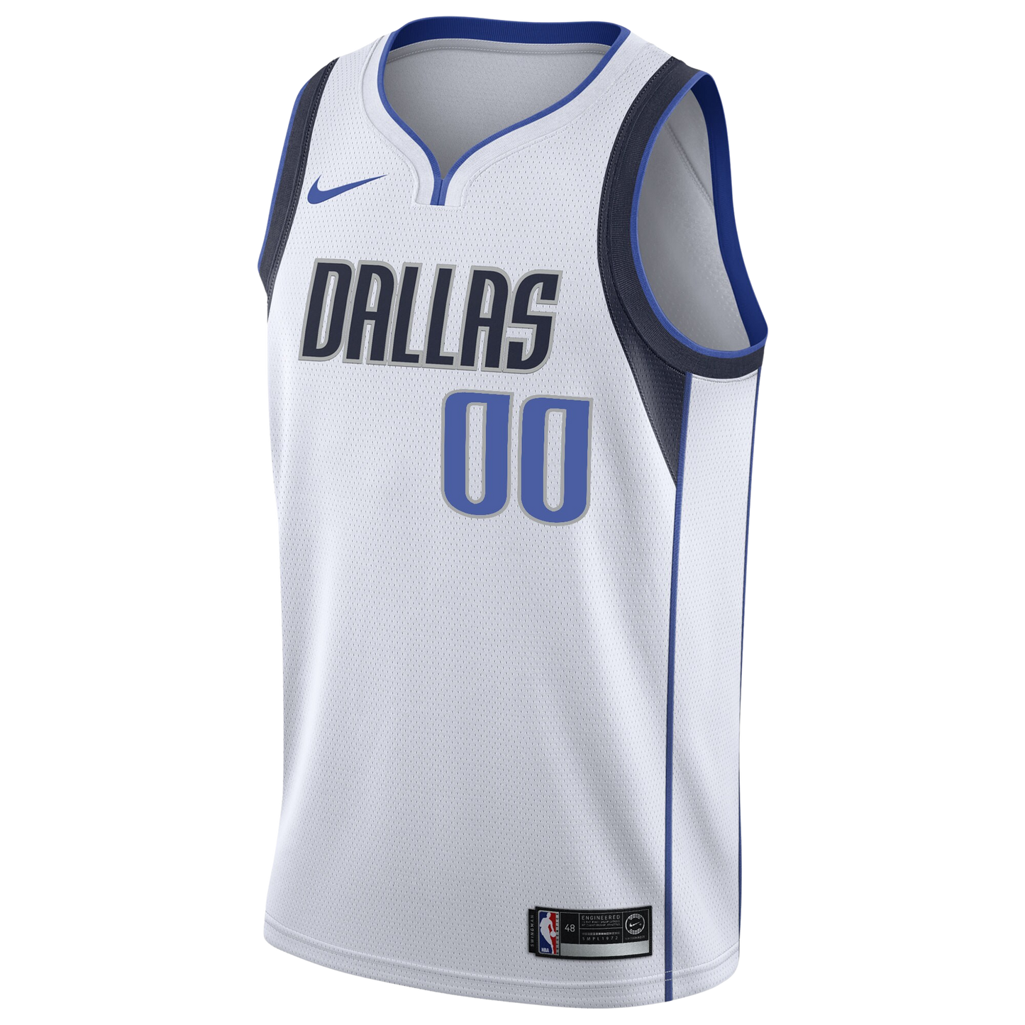 Custom Dallas Mavericks White Association Personalized Jersey
