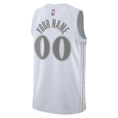 Custom Dallas Mavericks White City Edition Personalized Jersey