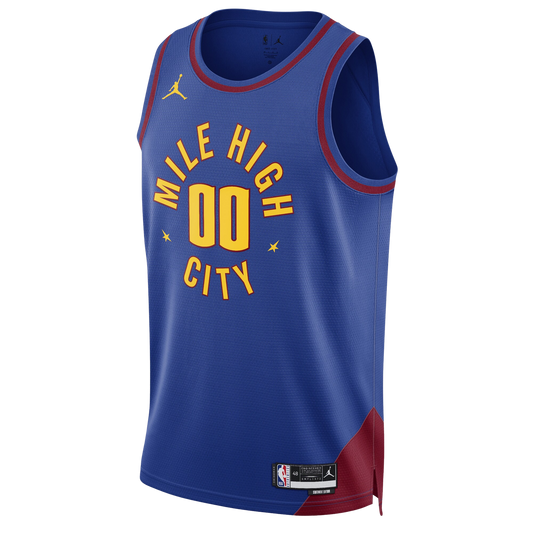 Custom Denver Nuggets Blue Statement Personalized Jersey