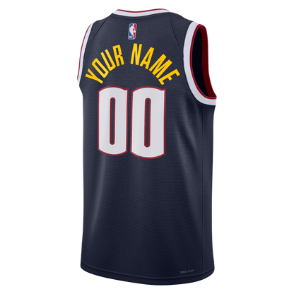 Custom Denver Nuggets Navy Icon Personalized Jersey