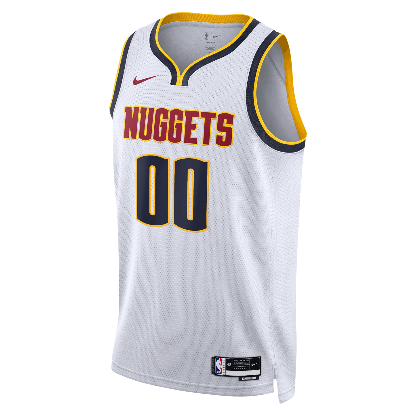 Personalized Denver Nuggets White Association Jersey