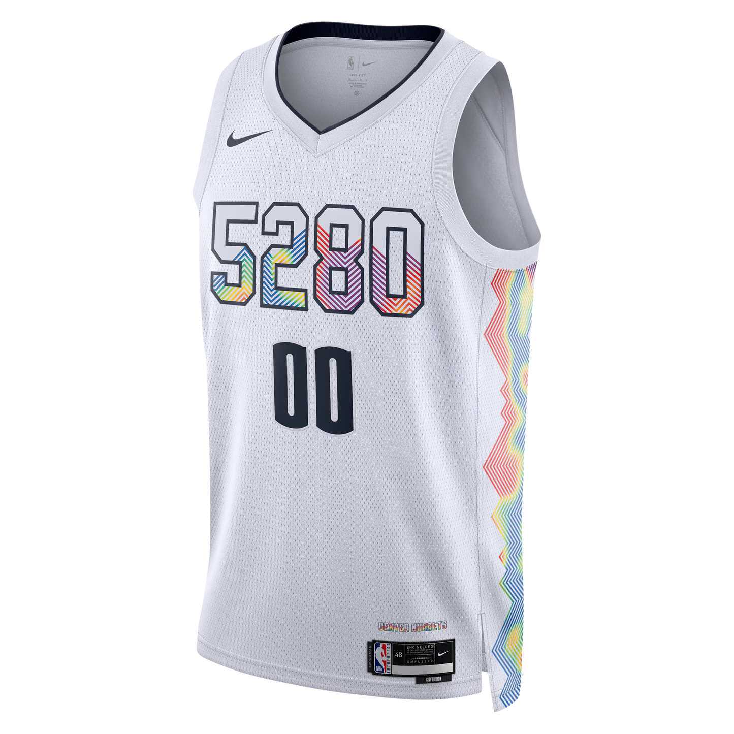Custom Denver Nuggets White City Edition Personalized Jersey