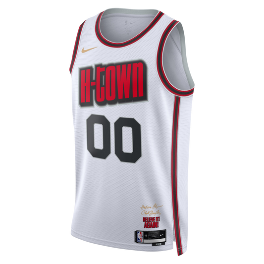 Personalized Houston Rockets White City Edition Jersey
