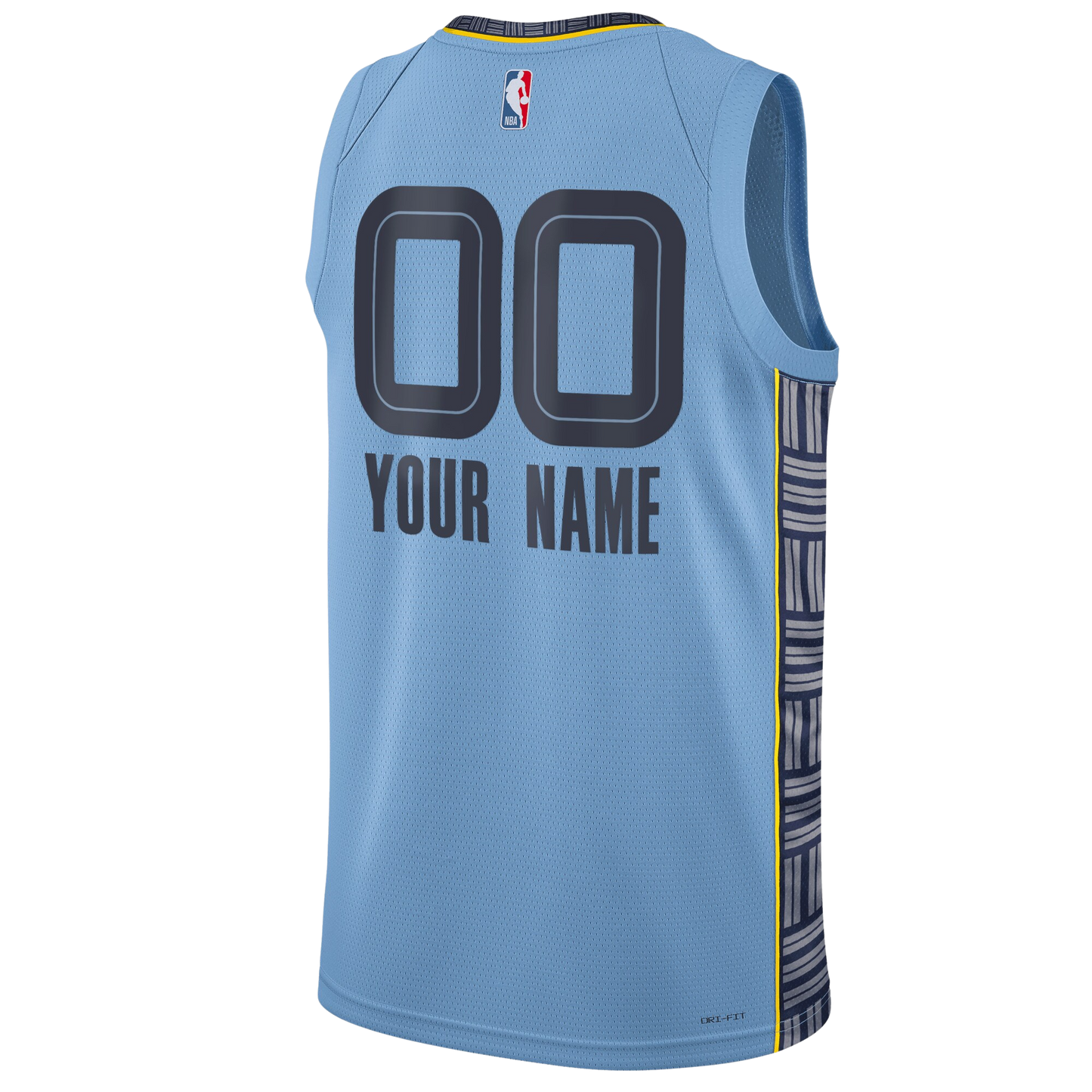 Personalized Memphis Grizzlies Light Blue Statement Jersey