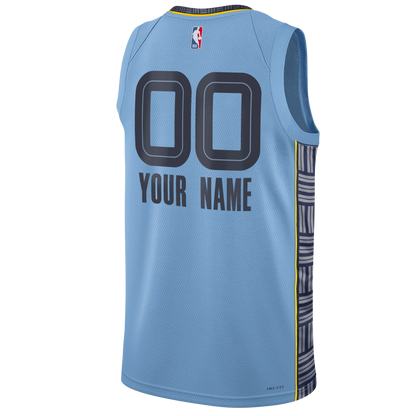 Personalized Memphis Grizzlies Light Blue Statement Jersey