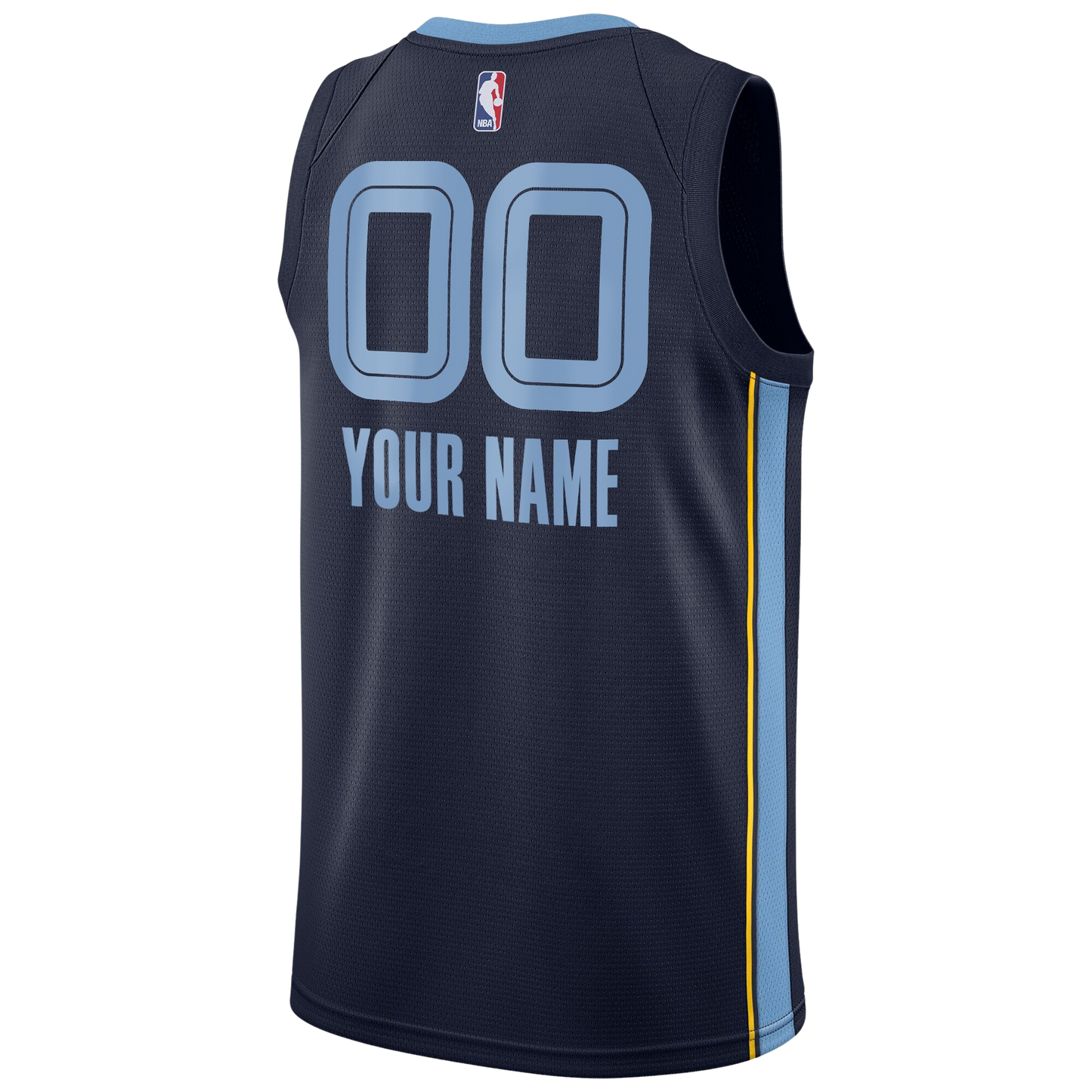 Personalized Memphis Grizzlies Navy Icon Jersey
