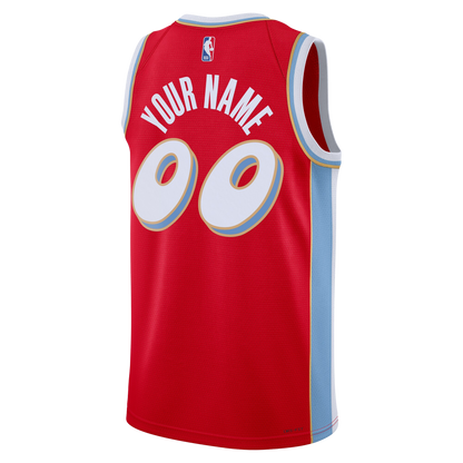 Personalized Memphis Grizzlies Red City Edition Jersey