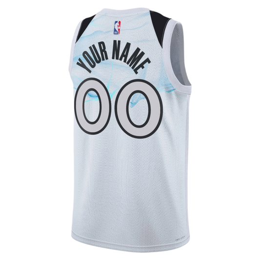 Personalized Minnesota Timberwolves White City Edition Jersey