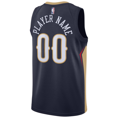 Personalized New Orleans Pelicans Navy Icon Jersey