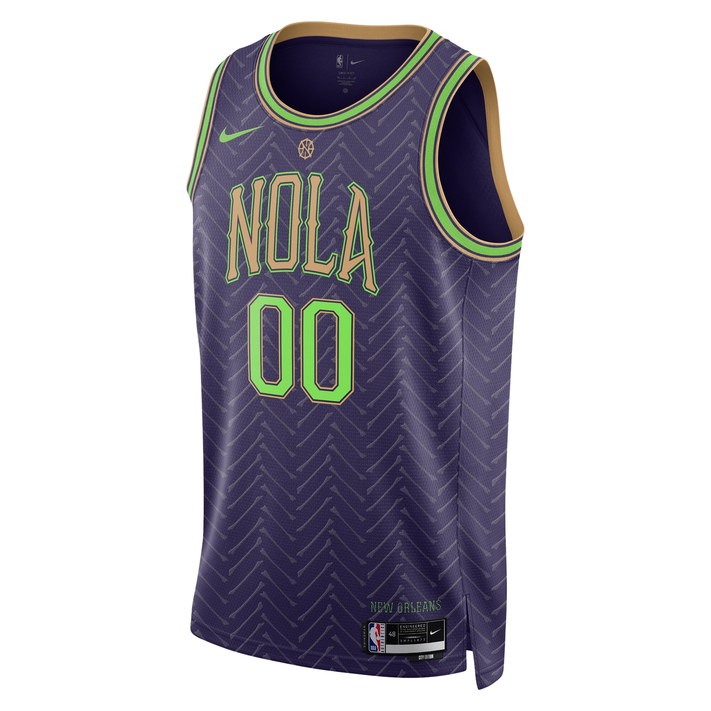 Personalized New Orleans Pelicans Purple City Edition Jersey