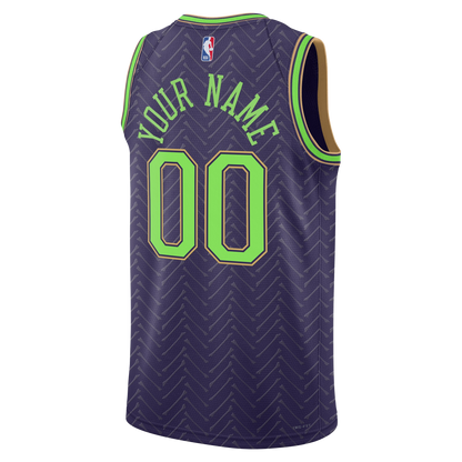Personalized New Orleans Pelicans Purple City Edition Jersey