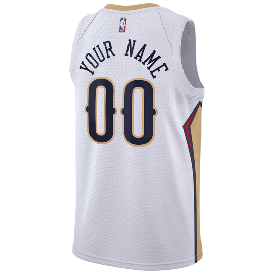 Personalized New Orleans Pelicans White Association Jersey
