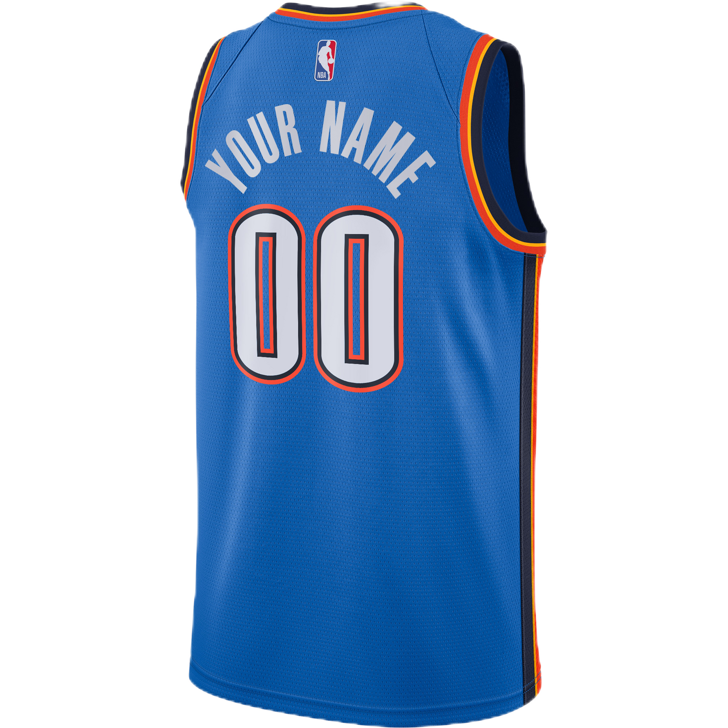Personalized Oklahoma City Thunder Blue Icon Jersey