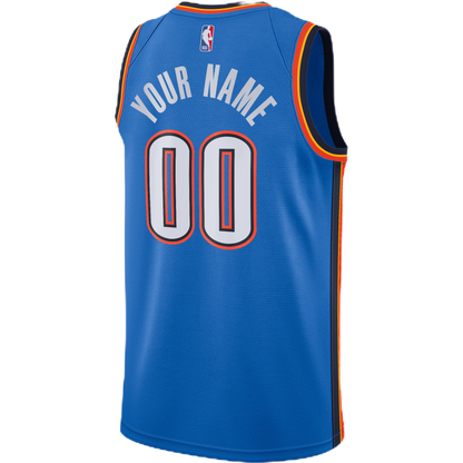 Personalized Oklahoma City Thunder Blue Icon Jersey
