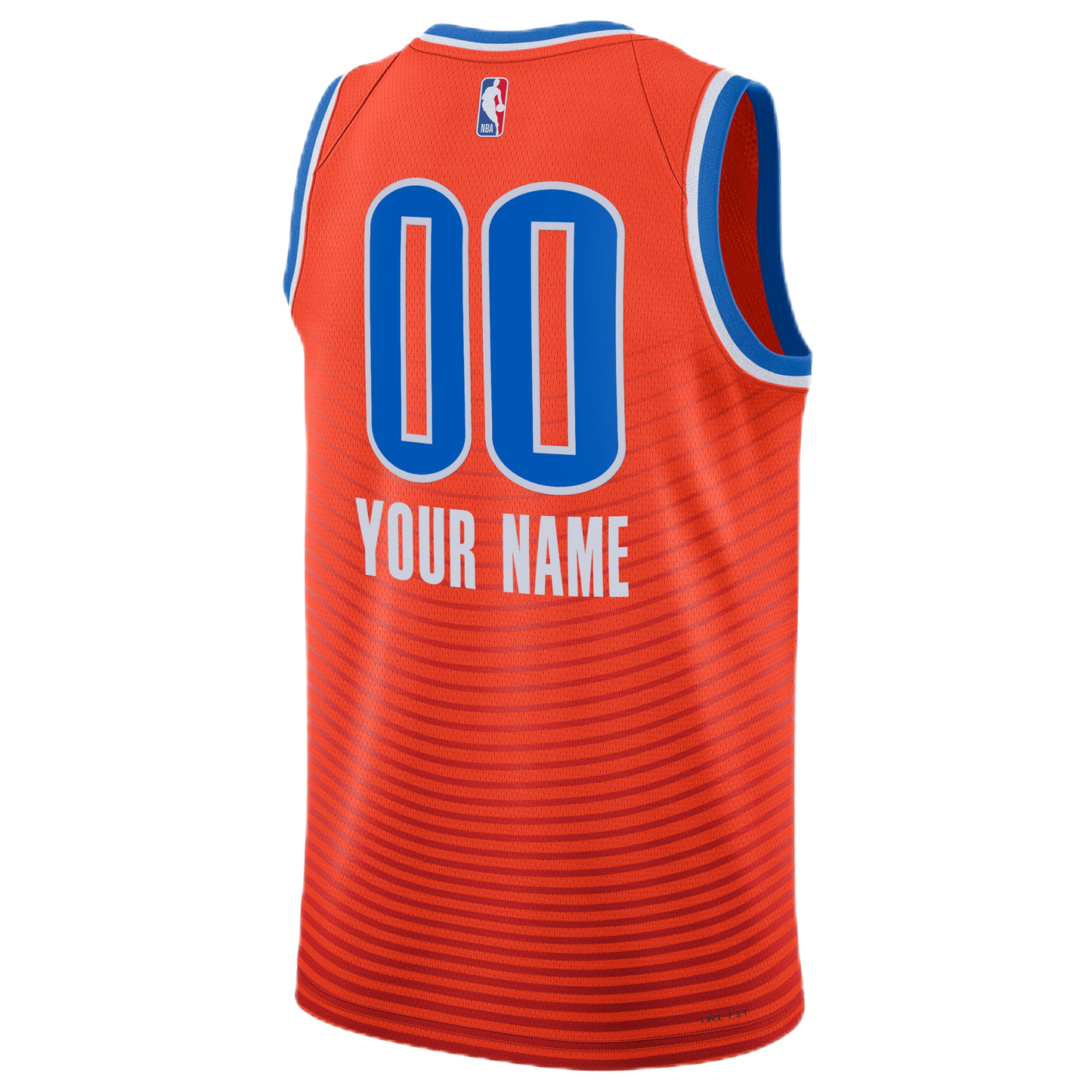 Personalized Oklahoma City Thunder Orange Statement Jersey