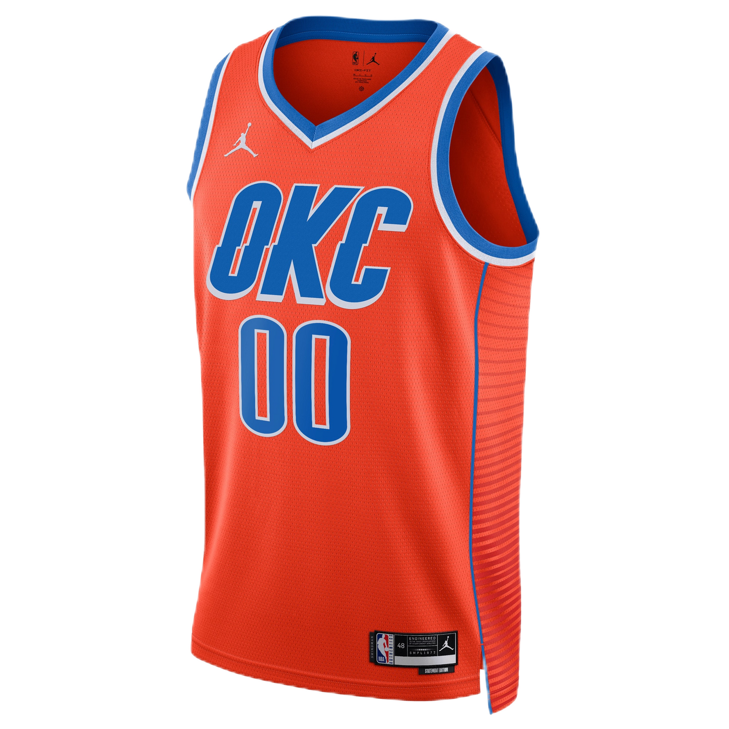Personalized Oklahoma City Thunder Orange Statement Jersey