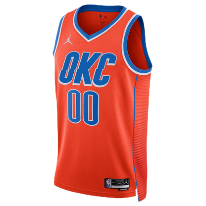 Personalized Oklahoma City Thunder Orange Statement Jersey