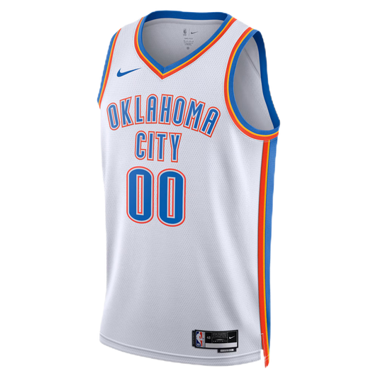 Personalized Oklahoma City Thunder White Association Jersey