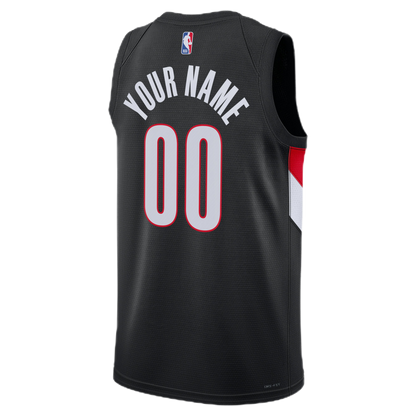 Personalized Portland Trail Blazers Black Icon Jersey