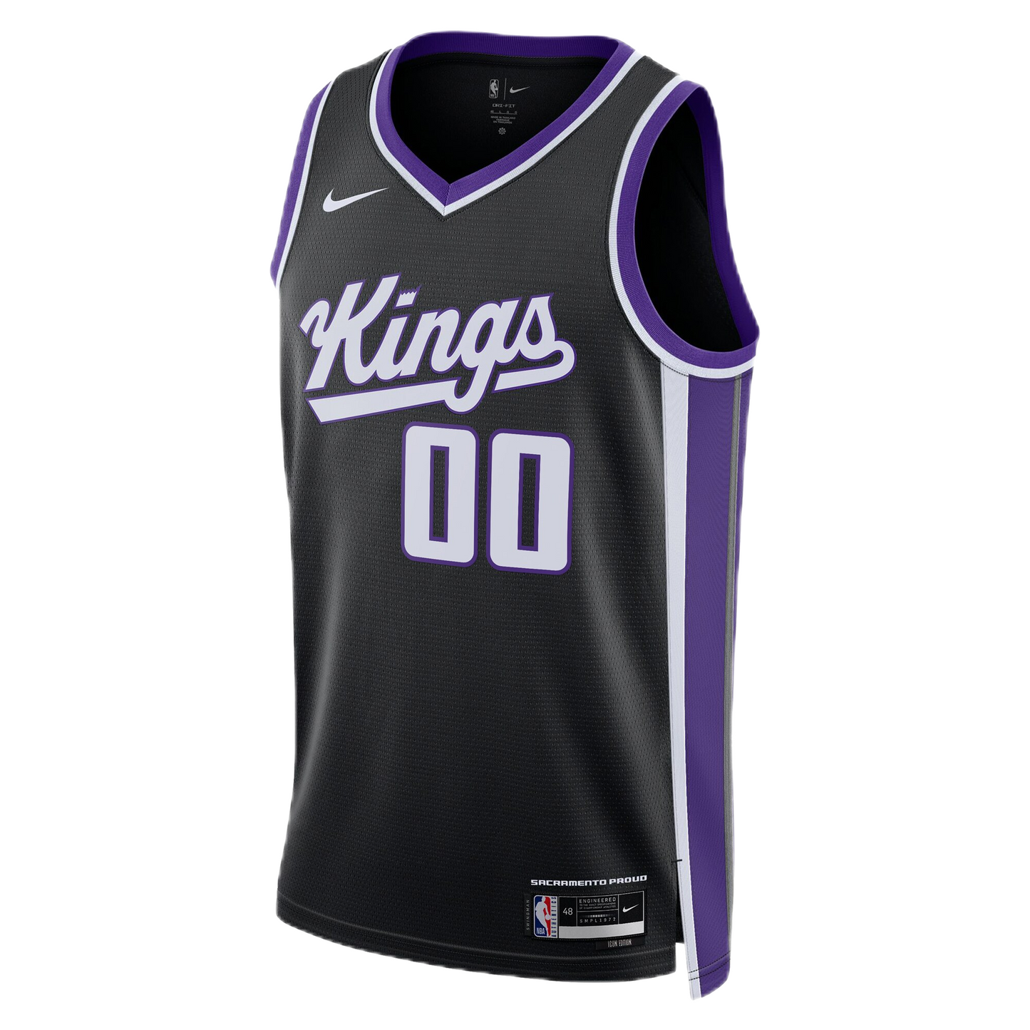Personalized Sacramento Kings Black Icon Jersey