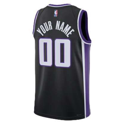 Personalized Sacramento Kings Black Icon Jersey